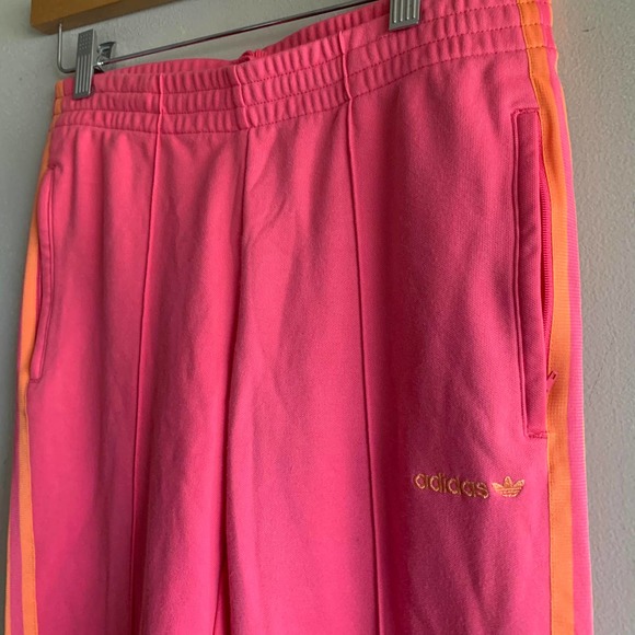 adidas Originals Pink Joggers with Orange Accents - Picture 3 of 4